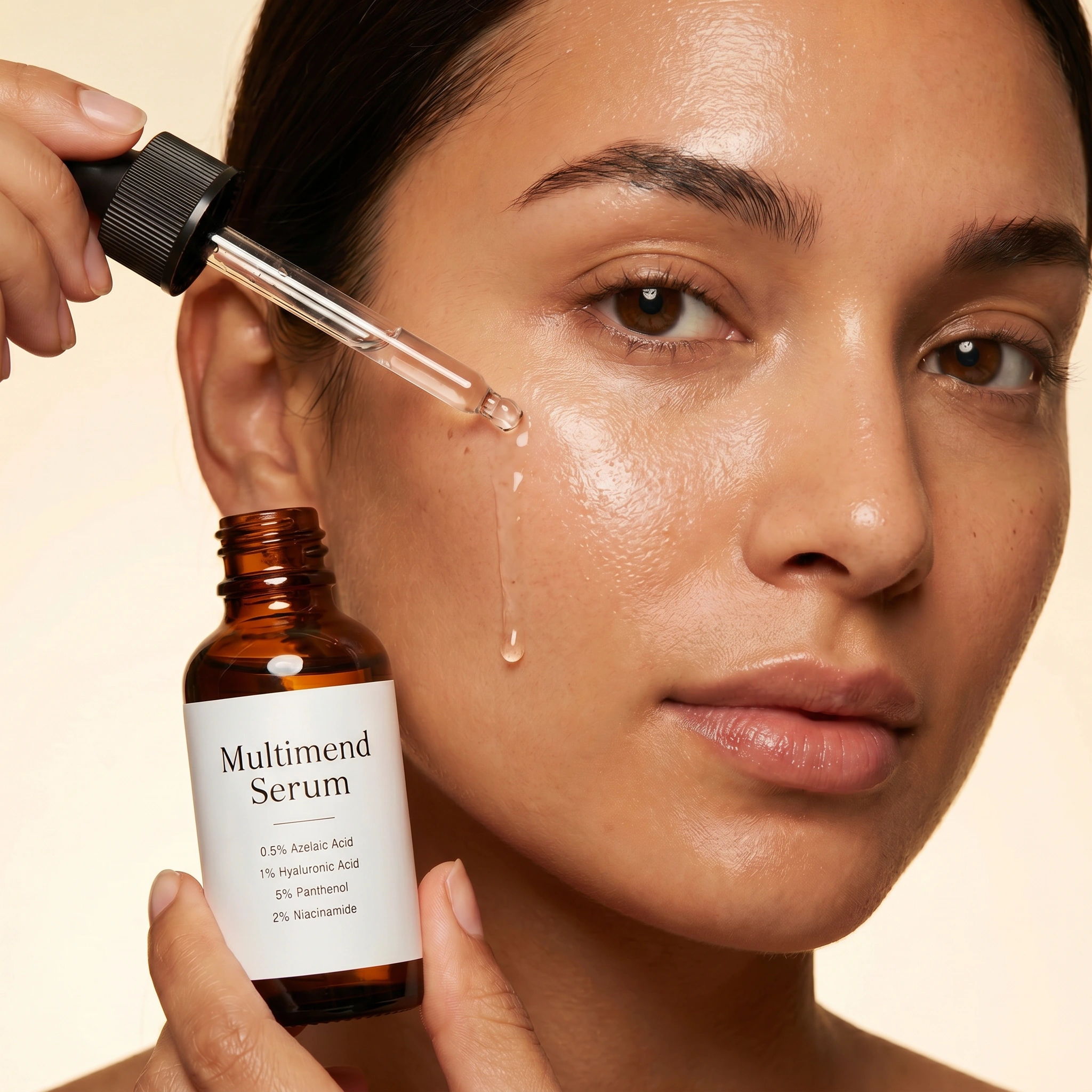 Multimend Serum applied with a dropper